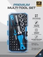 Premium 44-Piece Ratchet Screwdriver Sleeve Set
